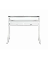 Coaster Home Furnishings Macon 2-Drawer Writing Desk Glossy