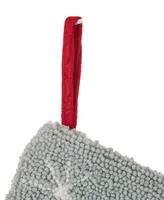 Glitzhome 19" L Hooked Fox Stocking