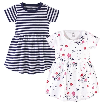 Touched by Nature Baby Girls Organic Cotton Short-Sleeve Dresses