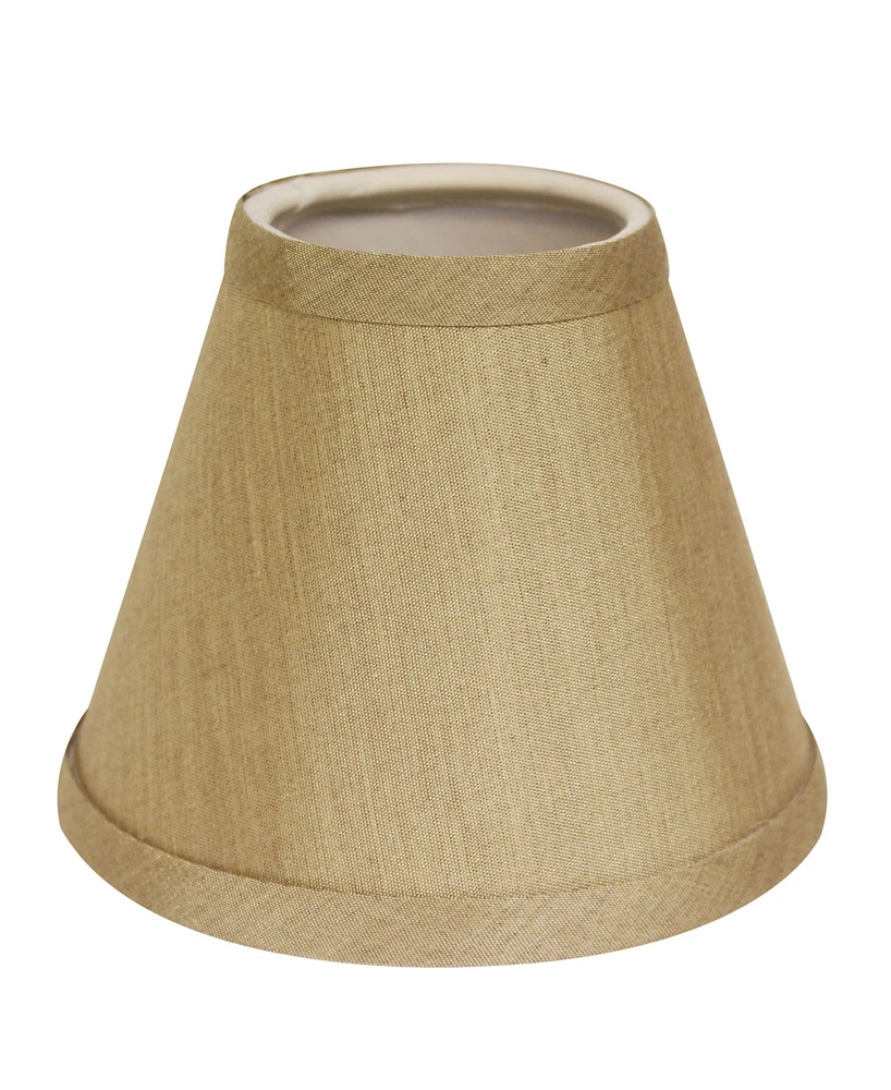 Cloth&Wire Slant Hardback Chandelier Lampshade with Flame Clip