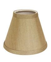 Cloth&Wire Slant Hardback Chandelier Lampshade with Flame Clip