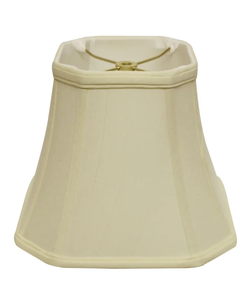 Cloth&Wire Slant Cut Corner Square Bell Softback Lampshade with Washer Fitter