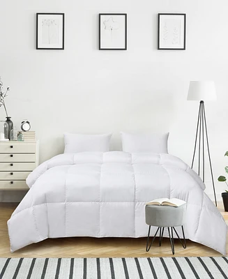 Kathy Ireland Ultra-Soft Nano-Touch White Down Fiber Light Warmth Comforter, King