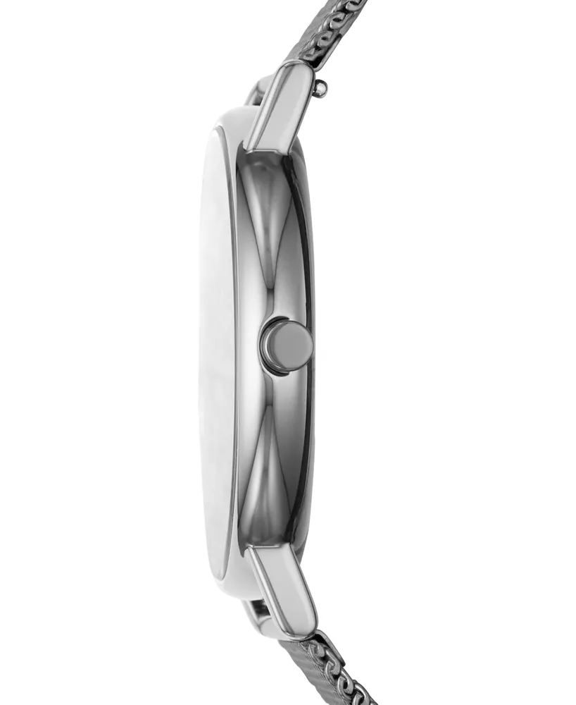 Skagen Men's Signatur Gunmetal Stainless Steel Mesh Bracelet Watch 40mm