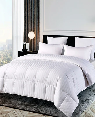 Blue Ridge Duraloft Down Alternative 500 Thread Count Damask Stripe Comforter, King