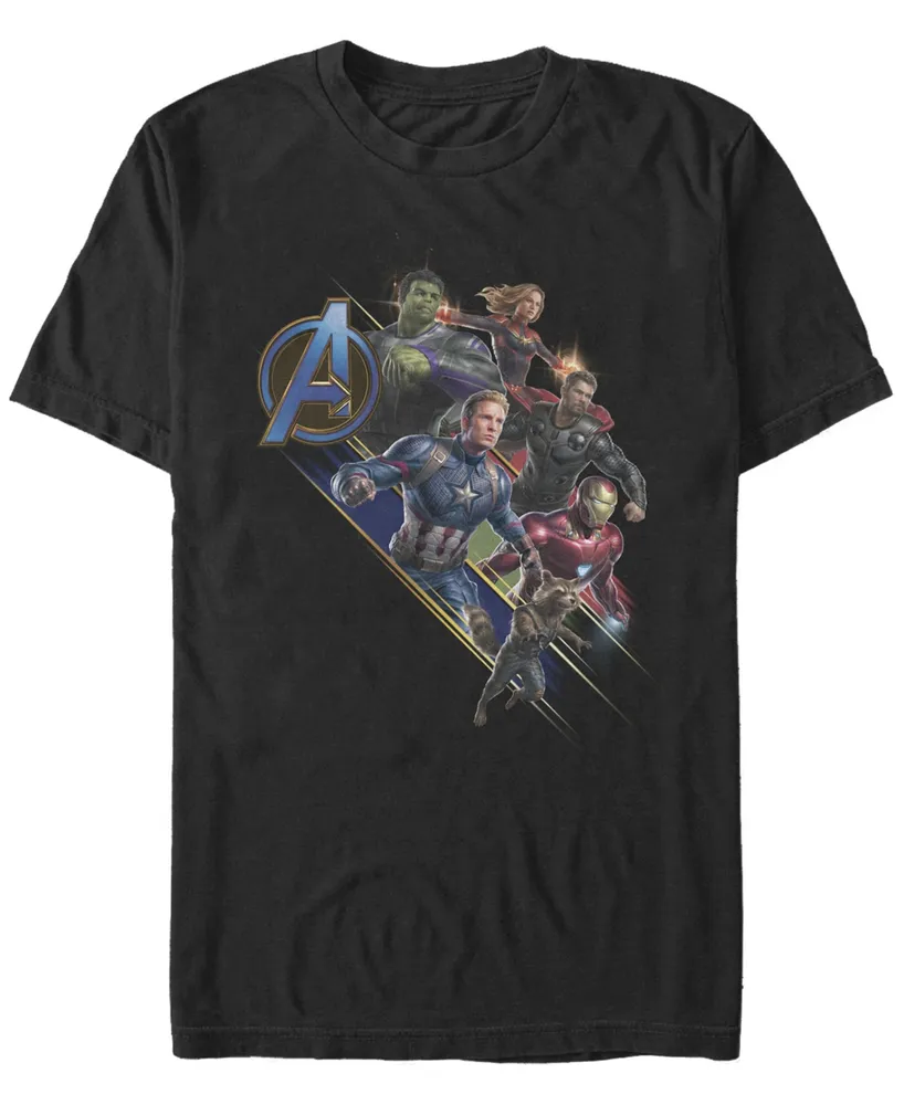 Marvel Men's Avengers Endgame Group Action, Short Sleeve T-shirt