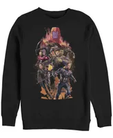 Marvel Men's Avengers Endgame Final Battle Group, Crewneck Fleece