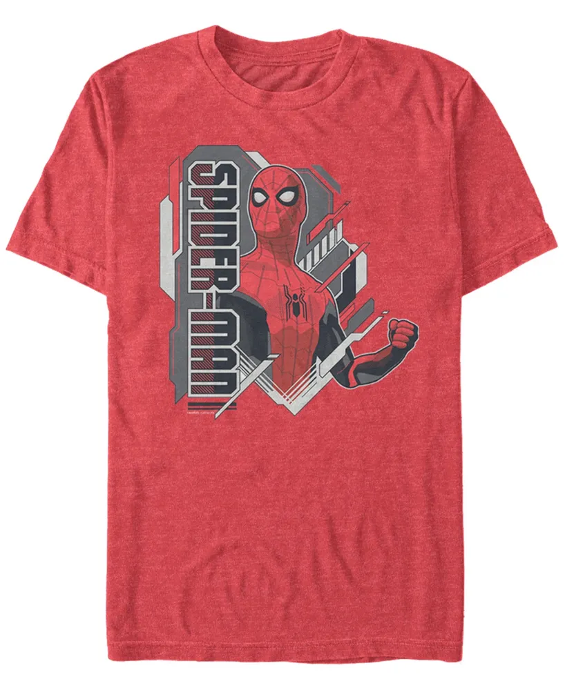 Marvel Men's Spider-Man Far From Home Comic Portrait, Short Sleeve T-shirt