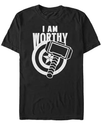 Marvel Men's Avengers Endgame I Am Worthy, Short Sleeve T-shirt