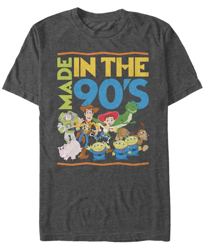 Disney Pixar Men's Toy Story Made the 90's, Short Sleeve T-Shirt