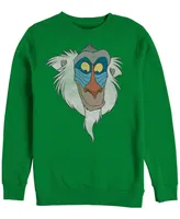 Disney Men's Lion King Rafiki Big Face, Crewneck Fleece