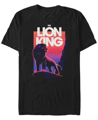 Disney Men's Lion King Simba Sunset Gradient, Short Sleeve T-Shirt
