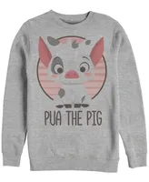 Disney Men's Moana Pua the Pig, Crewneck Fleece