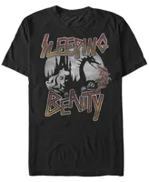 Disney Men's Sleeping Beauty Metal Dragon Fire, Short Sleeve T-Shirt