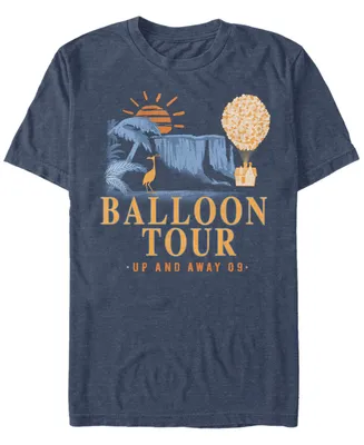 Disney Pixar Men's Up Balloon Tour, Short Sleeve T-Shirt