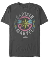 Marvel Men's Captain Pastel Chest Logo, Short Sleeve T-shirt