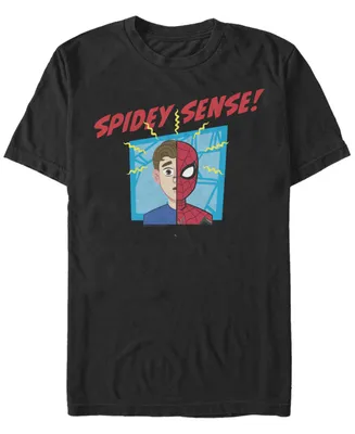 Marvel Men's Spider-Man Far From Home Spidey Sense, Short Sleeve T-shirt