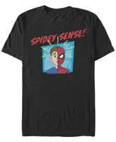 Marvel Men's Spider-Man Far From Home Spidey Sense, Short Sleeve T-shirt