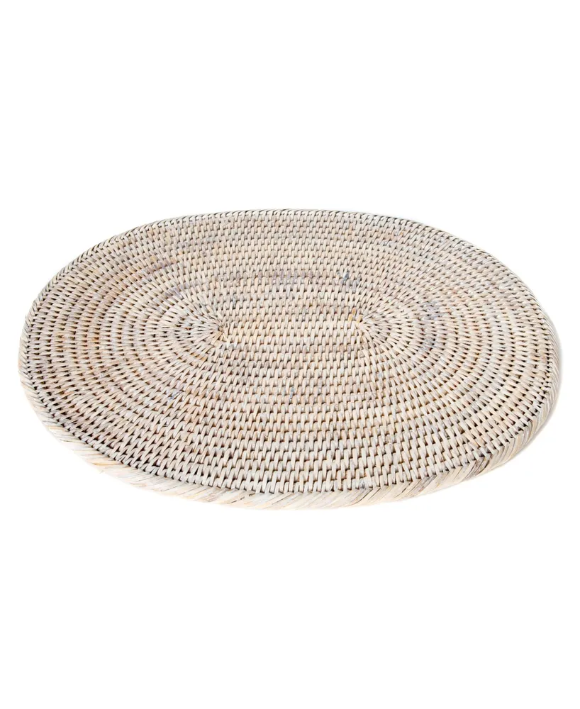 Artifacts Rattan Oval Placemat - Off