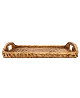 Artifacts Rattan 14" Rectangular Tray