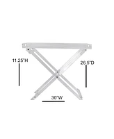 DesignStyles Acrylic Folding Tray Table