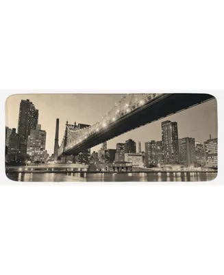 Ambesonne New York Kitchen Mat