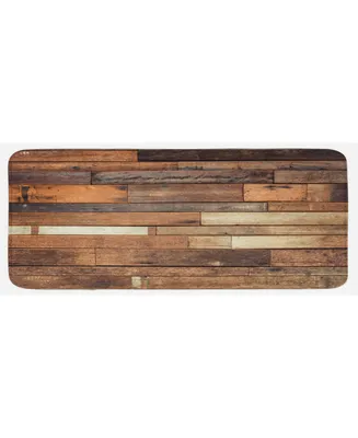 Ambesonne Wooden Kitchen Mat