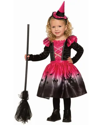 BuySeasons Baby Girls Deluxe Spooky Witch Costume