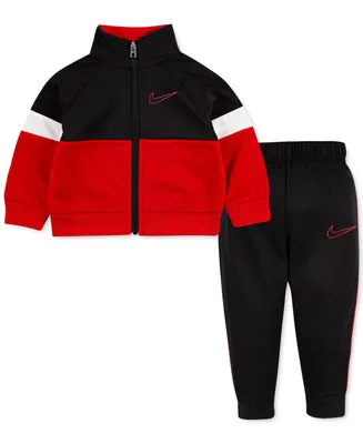Nike Little Boys Color Block Tricot Jacket and Pant Set, 2 Piece