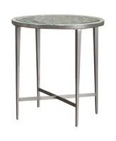 Furniture of America Porcelain Steel Frame End Table