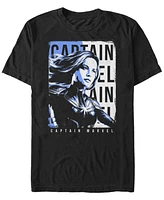 Marvel Men's Avengers Endgame Captain Side View Poster, Short Sleeve T-shirt