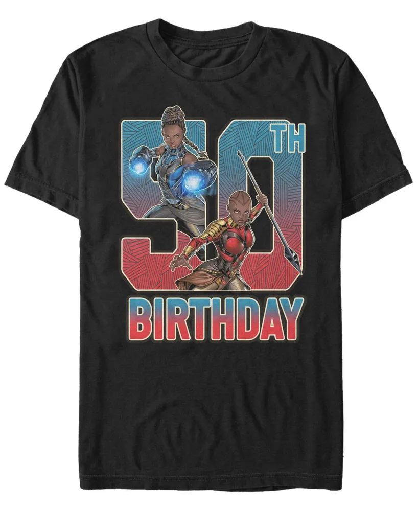 Fifth Sun Men's Marvel Black Panther Shuri and Okoye 50th Birthday Short Sleeve T-Shirt