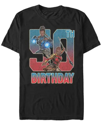 Fifth Sun Men's Marvel Black Panther Shuri and Okoye 50th Birthday Short Sleeve T-Shirt