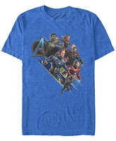 Marvel Men's Avengers Endgame Hero Angle, Short Sleeve T-shirt