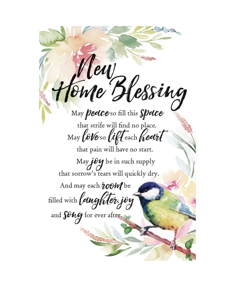 Dexsa New Home Blessing Woodland Grace Series Wood Plaque with Easel, 6" x 9"