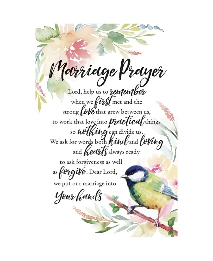 Dexsa Marriage Prayer Woodland Grace Series Wood Plaque with Easel, 6" x 9"