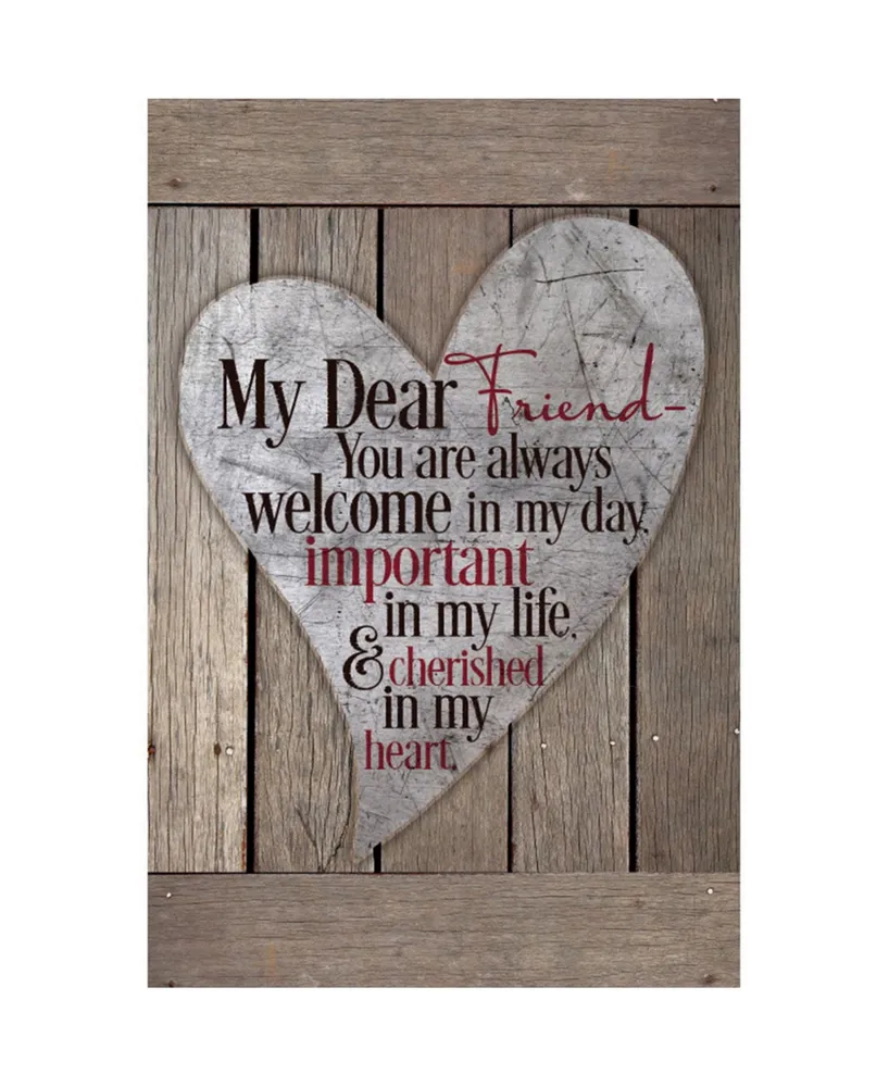 Dexsa My Dear Friend New Horizons Wood Plaque, 6" x 9"