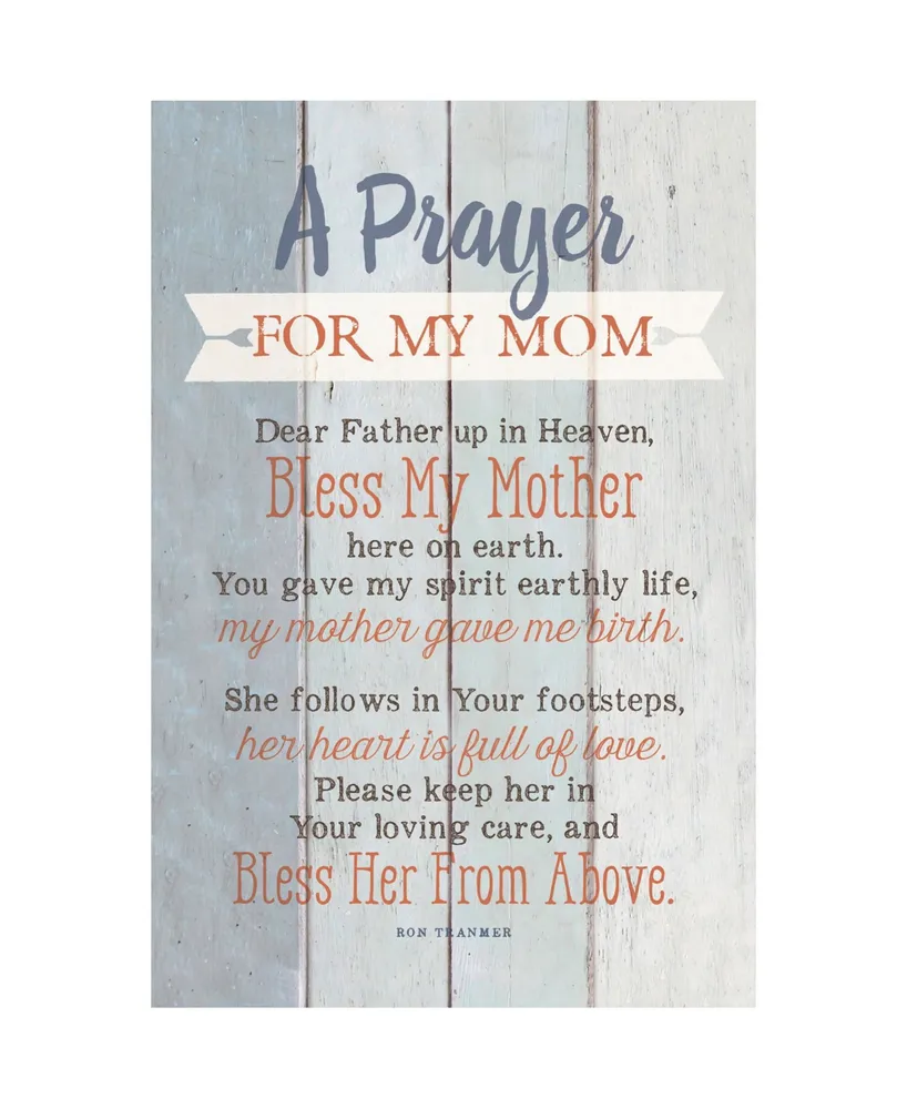 Dexsa Prayer for My Mom New Horizons Wood Plaque with Easel, 6" x 9"