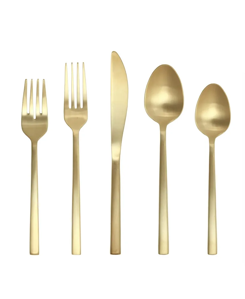 Fortessa Arezzo Brushed Gold 5pc Place Setting