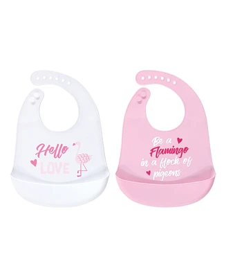 Luvable Friends Water-resistant Silicone Bibs