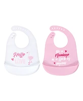 Luvable Friends Water-resistant Silicone Bibs