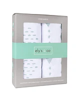 Ely's & Co. Baby Fitted Crib Sheet 100% Combed Jersey Cotton