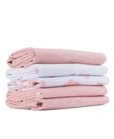 Ely's & Co. Water Resistant Jersey Cotton Reversible Burp Cloths 5 Pack