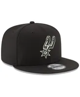 New Era San Antonio Spurs Black White 9FIFTY Snapback Cap