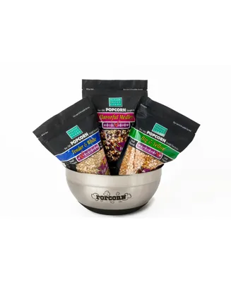 Wabash Valley Farms Gourmet Popcorn Collection Stainless Steel Bowl