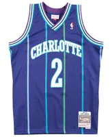 Mitchell & Ness Men's Larry Johnson Charlotte Hornets Hardwood Classic Swingman Jersey