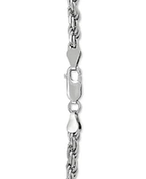 Rope Link 24" Chain Necklace in Sterling Silver