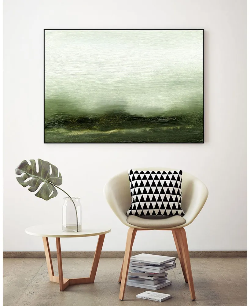 Giant Art 20" x 16" Verdant Iii Art Block Framed Canvas