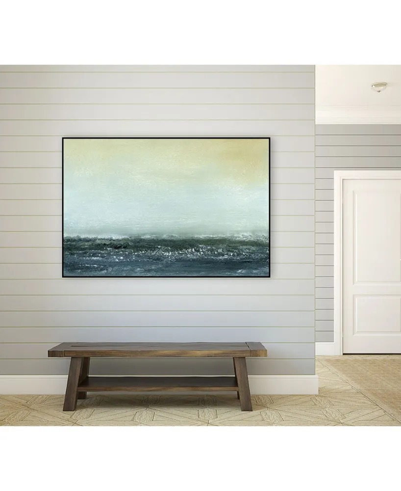 Giant Art 28" x 22" Sea View Vi Art Block Framed Canvas
