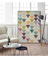 Giant Art 28" x 22" Confetti Prism Ix Art Block Framed Canvas